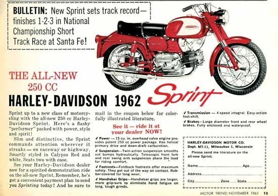 Aermacchi H-D Wisconsin 1961